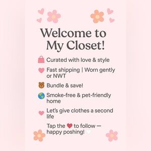 Welcome to My Closet Shop Banner - Pink Digital Storefront Sign
